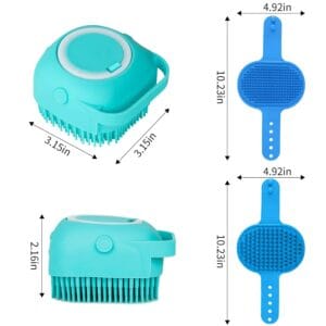 comotech 6pcs dog bath brush & dog toothbrush
