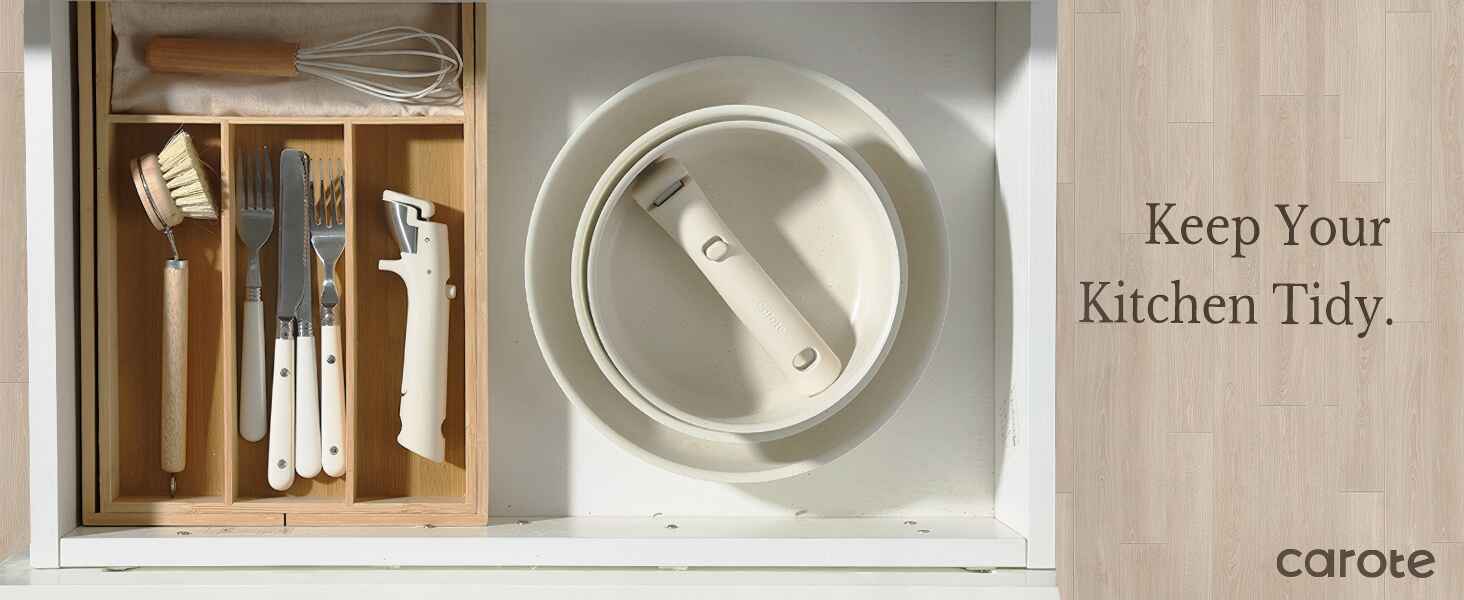 11 pcs kitchen cookware sets with detachable handle